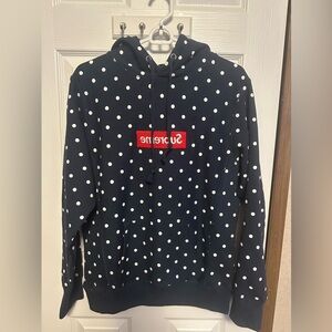 Comme Des Garçons shirt x supreme navy box logo